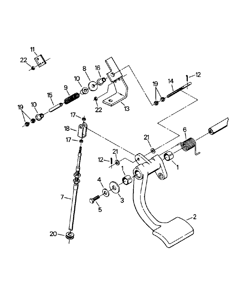 Схема запчастей Case IH KR-1225 - (01-31) - CLUTCH CONTROLS (10) - CAB