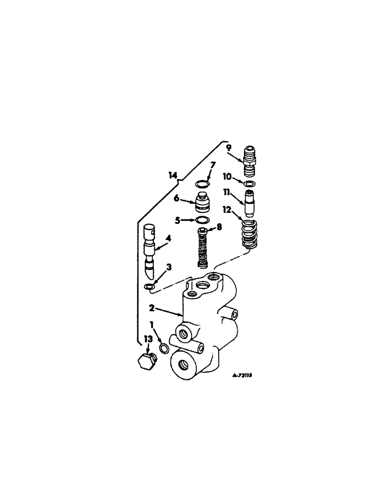 Схема запчастей Case IH 403 - (188) - REEL DRIVE FLOW DIVIDER, S/N 1672 AND BELOW (58) - ATTACHMENTS/HEADERS