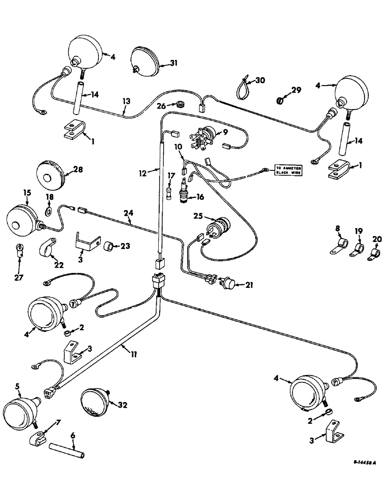 Схема запчастей Case IH 315 - (G-06) - ELECTRICAL SYSTEM, LIGHTING DIAGRAM (06) - ELECTRICAL SYSTEMS