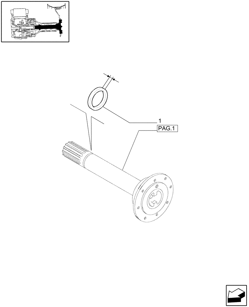 Схема запчастей Case IH JX1060C - (1.48.1[02]) - FINAL DRIVE, GEARS AND SHAFTS (05) - REAR AXLE