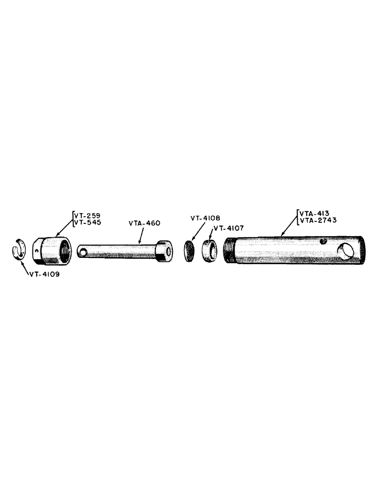 Схема запчастей Case IH VAC12-SERIES - (116) - VTA2744 CYL.1-3/4"(TRAC#5270721TO#5370000) VTA731 CYL 1-3/4"(TRAC 4928452 - 5270721) FOR VTA2744 CYL (08) - HYDRAULICS