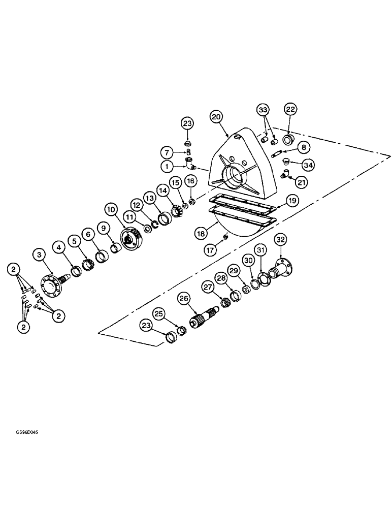 Схема запчастей Case IH 1400 - (6-30) - FINAL DRIVE (03) - POWER TRAIN