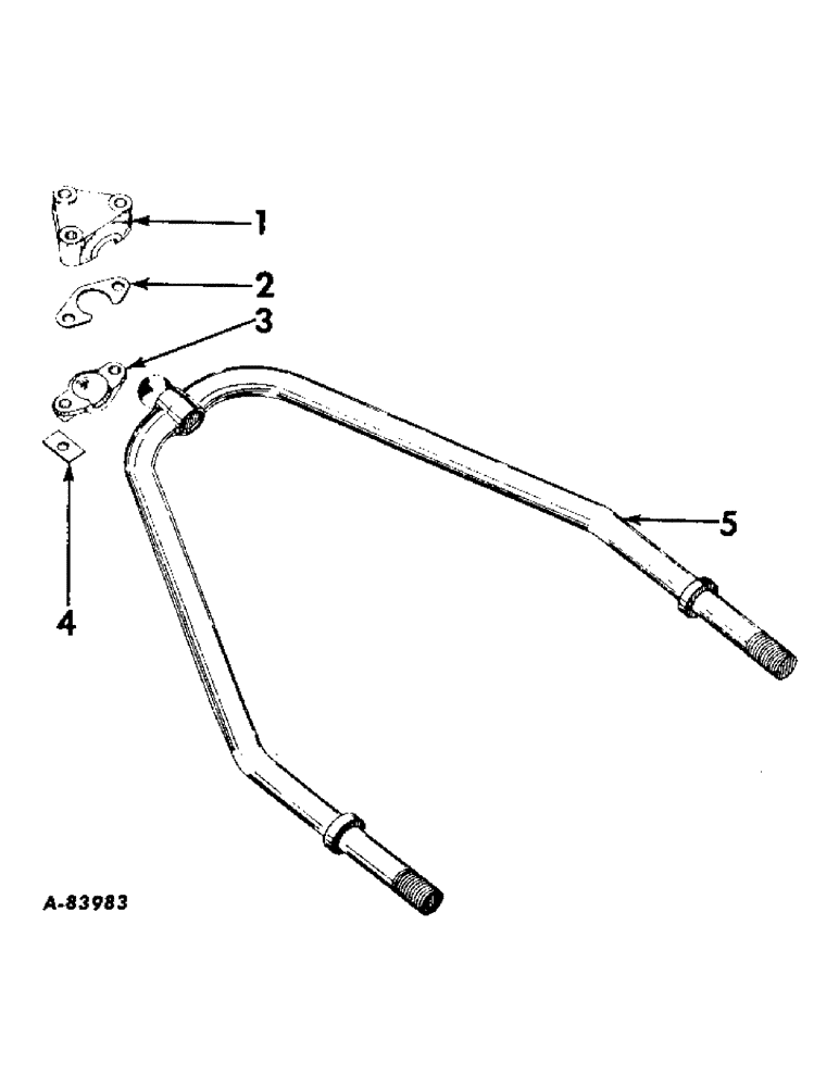 Схема запчастей Case IH B414 - (110) - STEERING MECHANISM, FRONT AXLE STAY ROD ATTACHMENT, FOR USE W/POWER STEERING Steering Mechanism