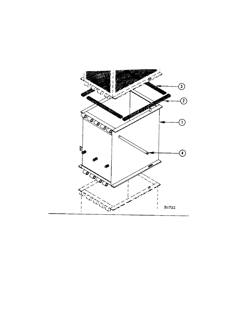 Схема запчастей Case IH 960 - (228) - AIR STACK EXTENSION ATTACHMENT (10) - ENGINE