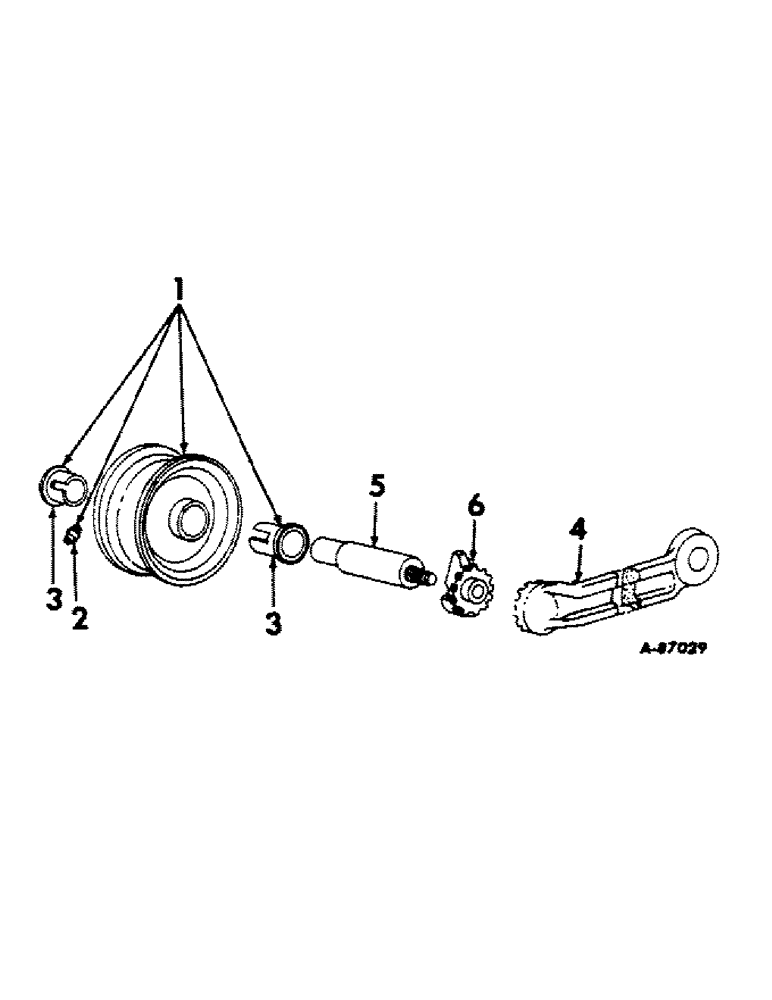 Схема запчастей Case IH 110 - (C-07) - OUTER SHOE WHEEL 