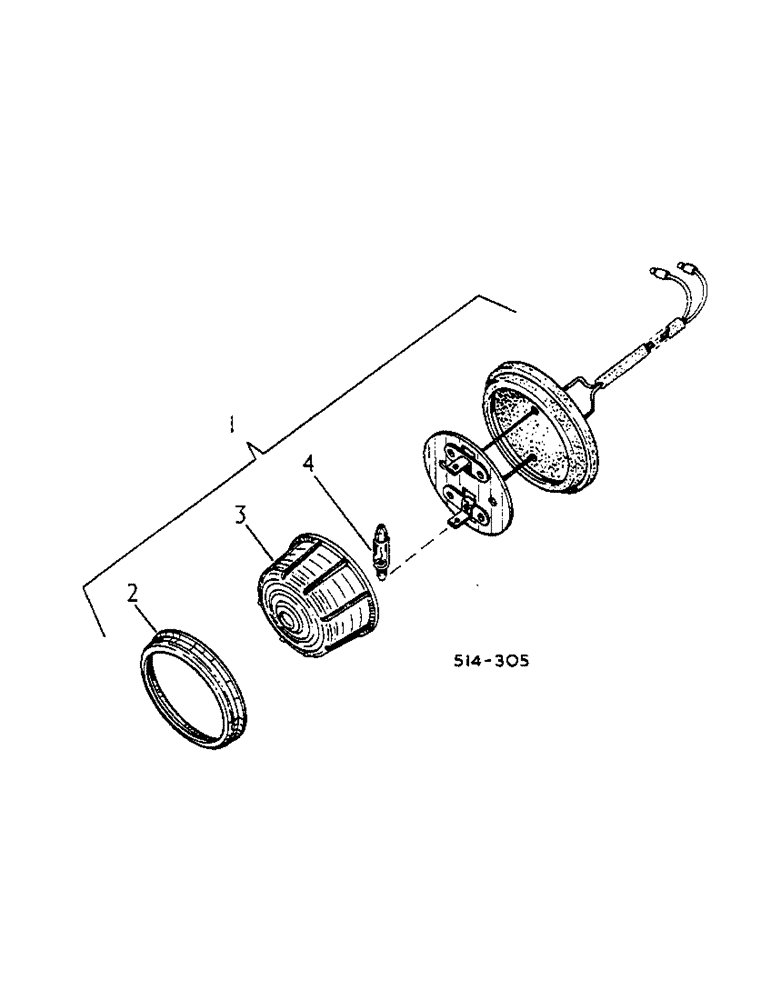 Схема запчастей Case IH 574 - (08-34) - FENDER WIRING AND LIGHTS, TRACTORS W/FLAT TOP FENDERS (06) - ELECTRICAL