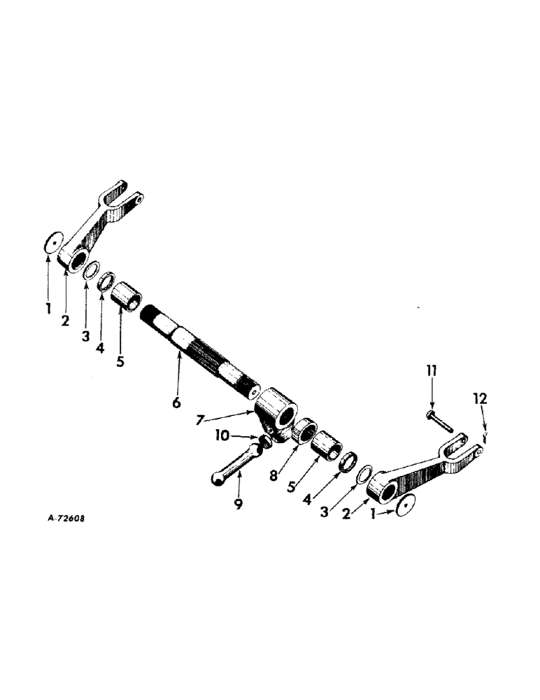 Схема запчастей Case IH 424 - (137) - HYDRAULIC SYSTEM, LIFT ARMS AND ROCKSHAFT (07) - HYDRAULIC SYSTEM