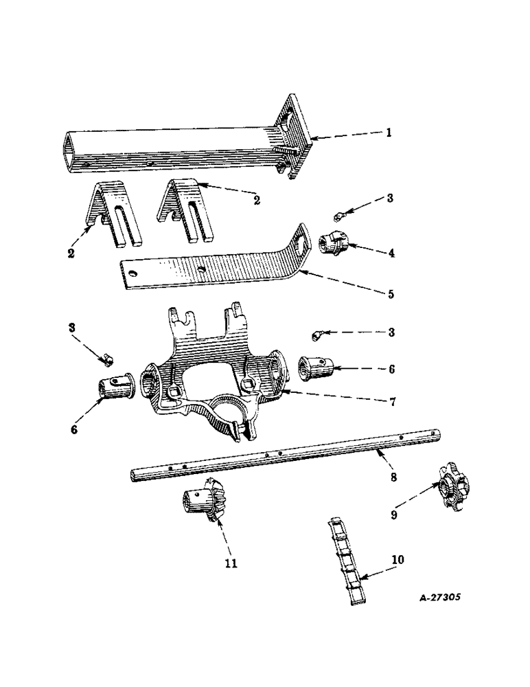 Схема запчастей Case IH 1A-101 - (H-06) - HOPPER BRACKET AND FRAME, LEFT, FOR EXTRA HOPPER ATTACHMENT 