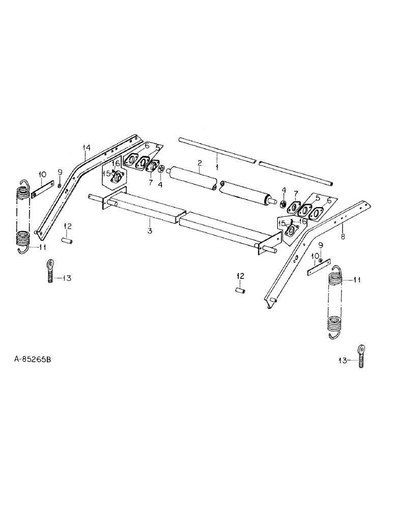 Схема запчастей Case IH 241 - (A-28) - BELT TIGHTENER (62) - PRESSING - BALE FORMATION