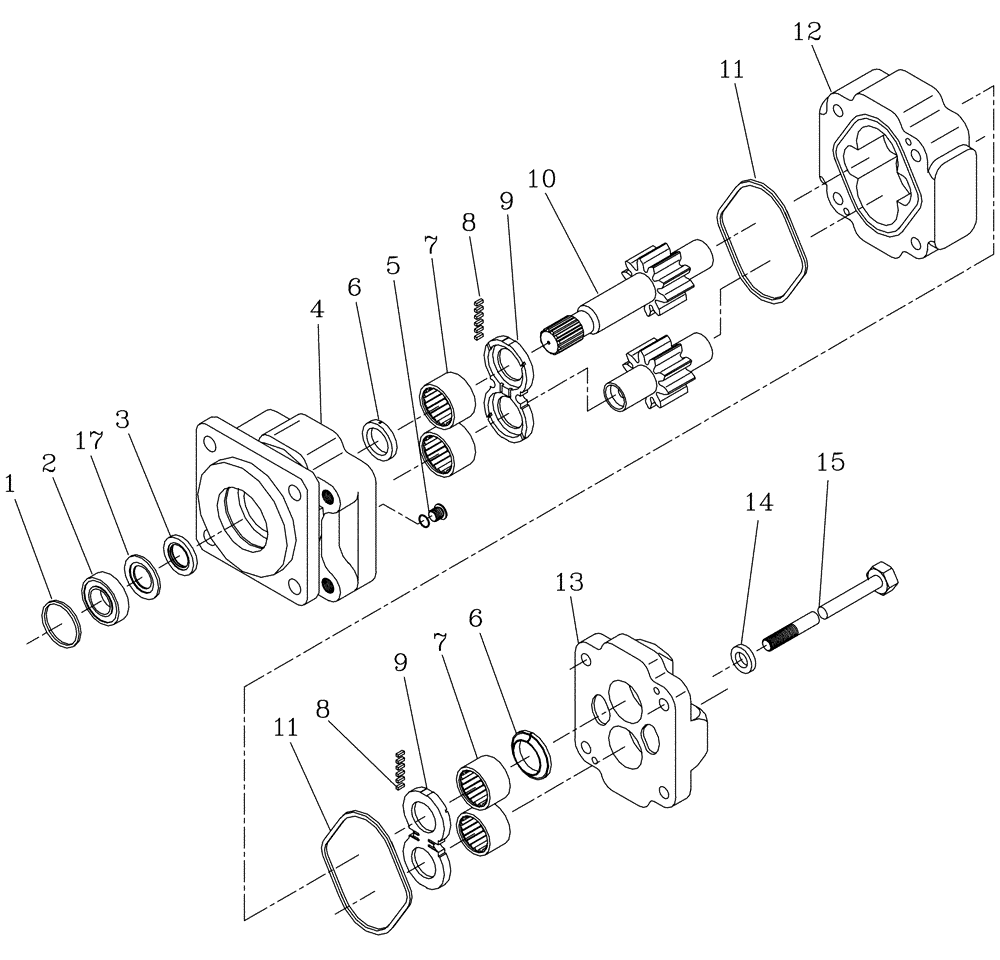 Схема запчастей Case IH 7700 - (B03[11]) - HYDRAULIC MOTOR {M50A} Hydraulic Components & Circuits