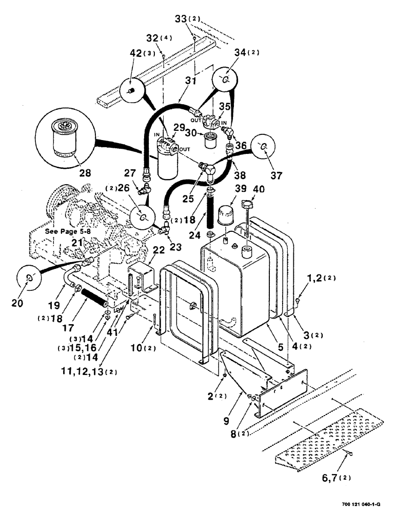 Схема запчастей Case IH 8825HP - (08-02) - HYDRAULIC RESERVOIR ASSEMBLY (08) - HYDRAULICS