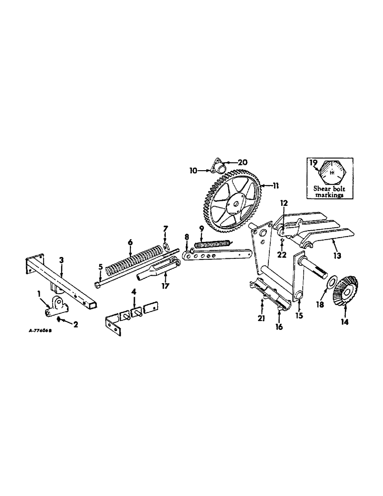 Схема запчастей Case IH 57 - (A-19) - PACKER CRANK, FINGERS AND RELIEF 