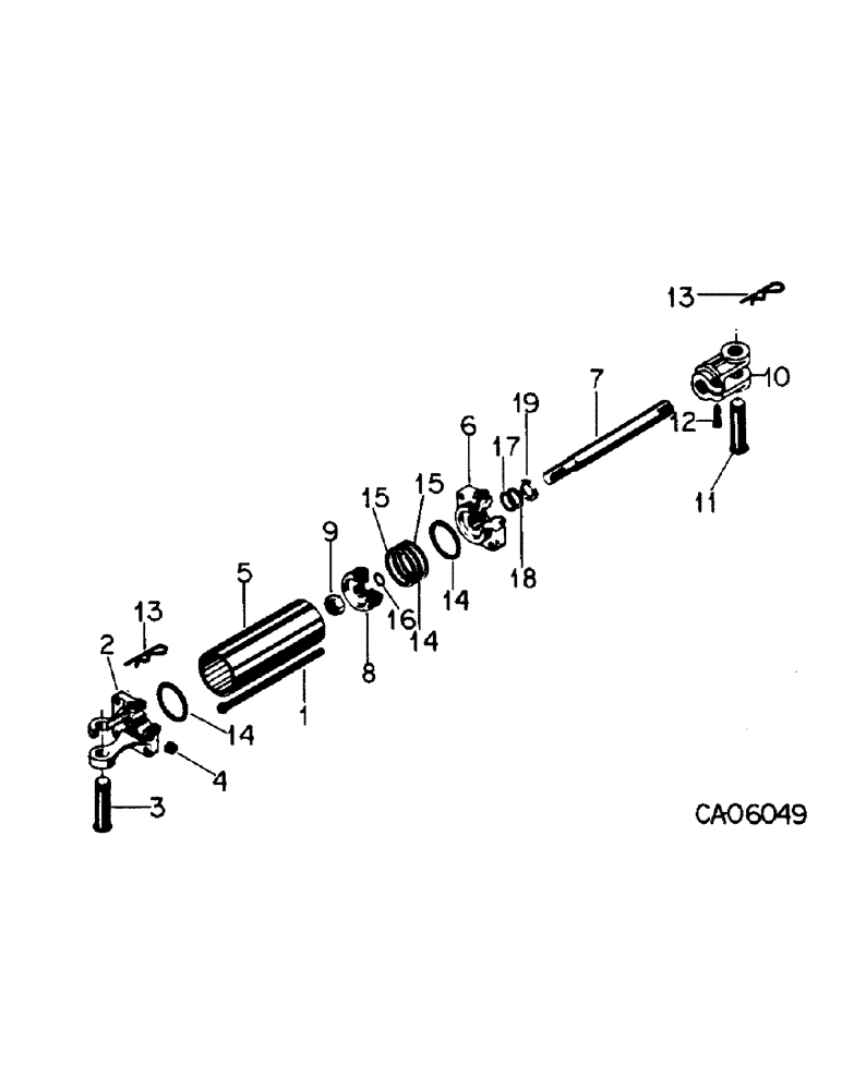 Схема запчастей Case IH 315 - (A-27) - HYDRAULIC CYLINDER 4 X 8 IN., UNITS A, B AND C, MACHINES BUILT 1978 AND SINCE 