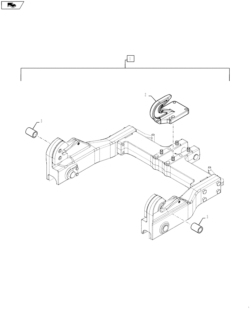 Схема запчастей Case IH STEIGER 350 - (88.039.01) - DIA KIT, ADDITIONAL PRODUCTS - CAT 3 QUICK COUPLER CONVERSION - STEIGER 350 (88) - ACCESSORIES