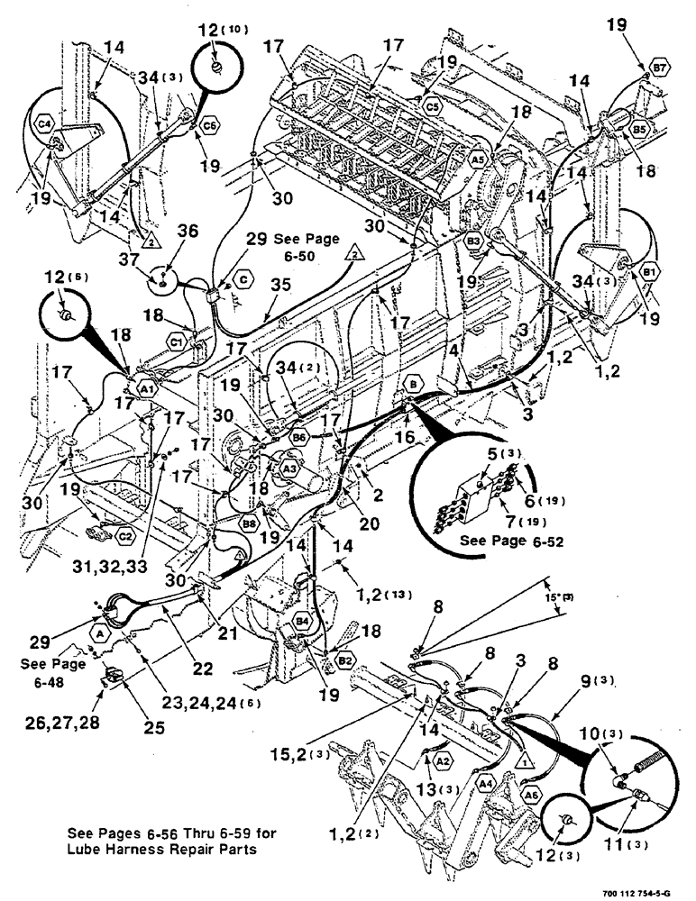 Схема запчастей Case IH 8580 - (06-46) - LUBE ASSEMBLY, CENTRALIZED (14) - BALE CHAMBER