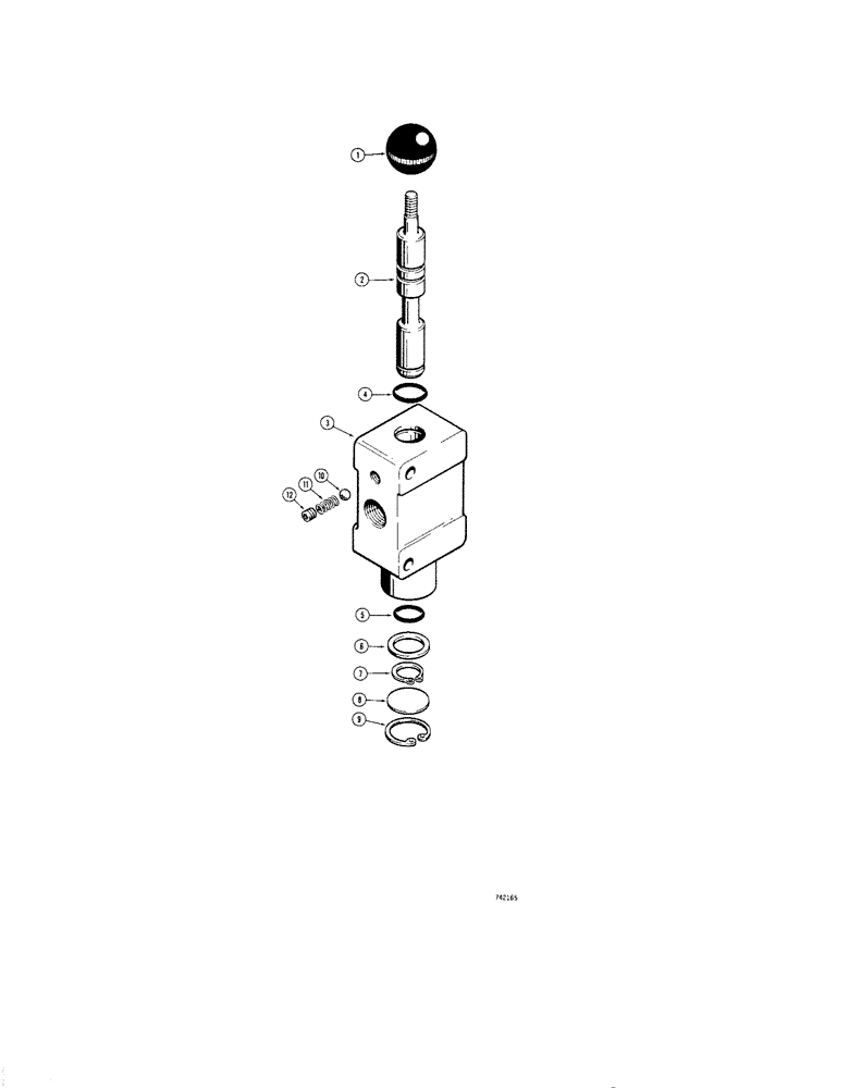 Схема запчастей Case IH 1830 - (152[1]) - D65378 DIVERSION VALVE CS&S #A2078-24-1 (35) - HYDRAULIC SYSTEMS