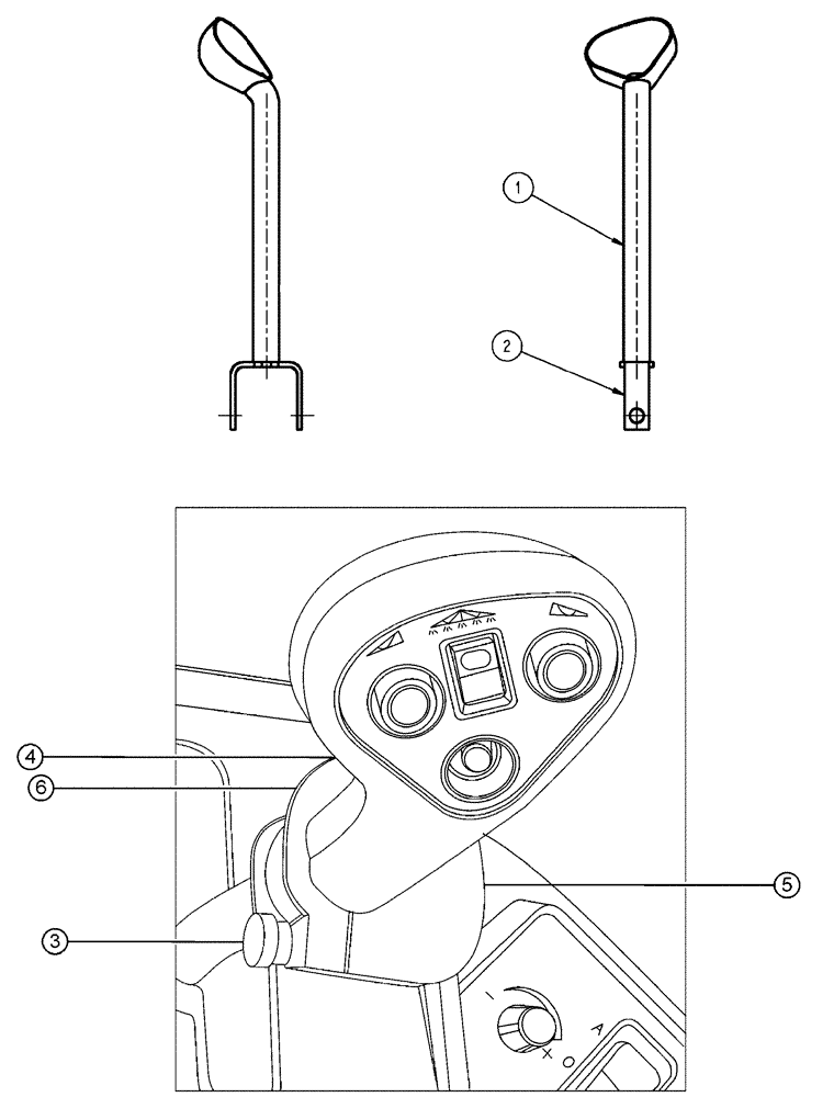 Схема запчастей Case IH FLX4010 - (01-054) - LEVER SUB ASSEMBLY PROPEL CONTROL (10) - CAB