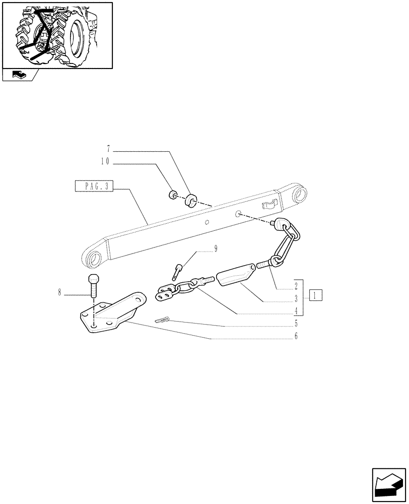 Схема запчастей Case IH FARMALL 85C - (1.89.6[05]) - IMPLEMENT CARRIER (09) - IMPLEMENT LIFT