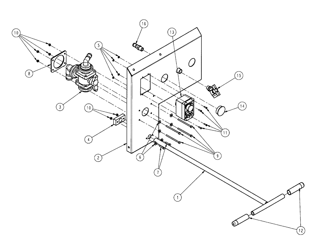 Схема запчастей Case IH SPX4410 - (09-058) - PLATE GROUP, OPERATOR STATION Liquid Plumbing