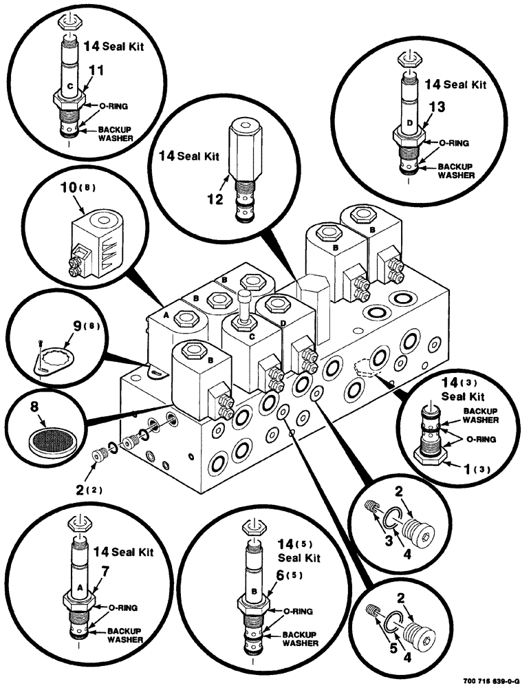 Схема запчастей Case IH 8880 - (08-034) - HYDRAULIC VALVE ASSEMBLY (35) - HYDRAULIC SYSTEMS