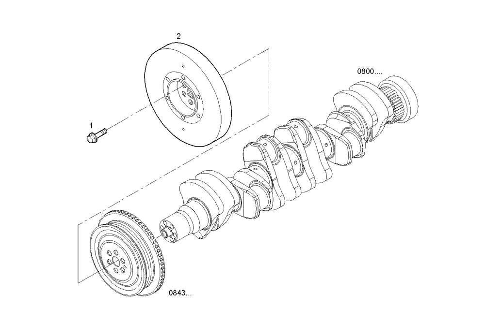 Схема запчастей Case IH F3AE0684D B003 - (0840.005) - VIBRATION DAMPER 