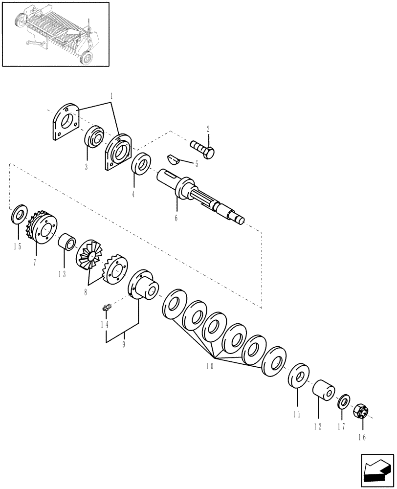 Схема запчастей Case IH RBX461 - (084) - WIDE PICKUP, FEEDER CLUTCH (88) - ACCESSORIES