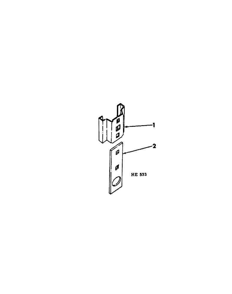 Схема запчастей Case IH 300 - (10-10[A]) - SAFETY LIGHT MOUNTING BRACKET 