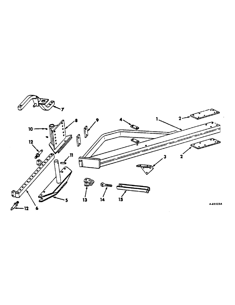 Схема запчастей Case IH 560 - (AB-17) - LAND HITCH, 550 AND 560 PLOWS, 656, 706, 756, 806, 856, 1206, 1256 TRACTORS 