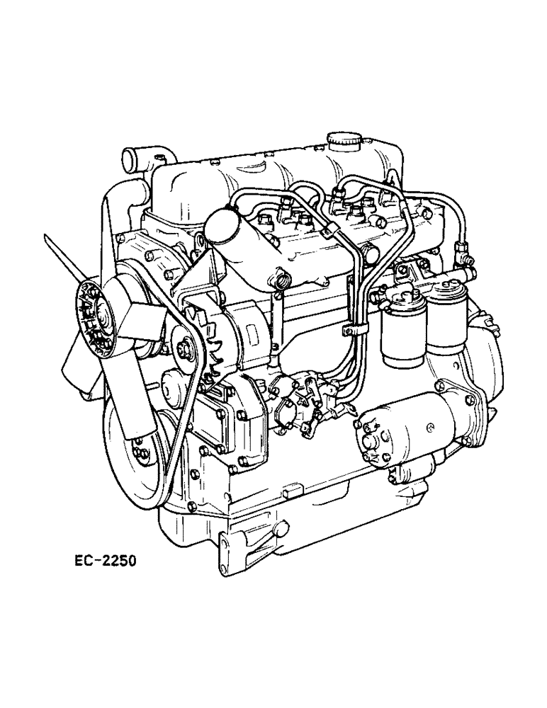 Схема запчастей Case IH 248 - (2-106) - ENGINES - SERVICE, 258, 585 (02) - ENGINE