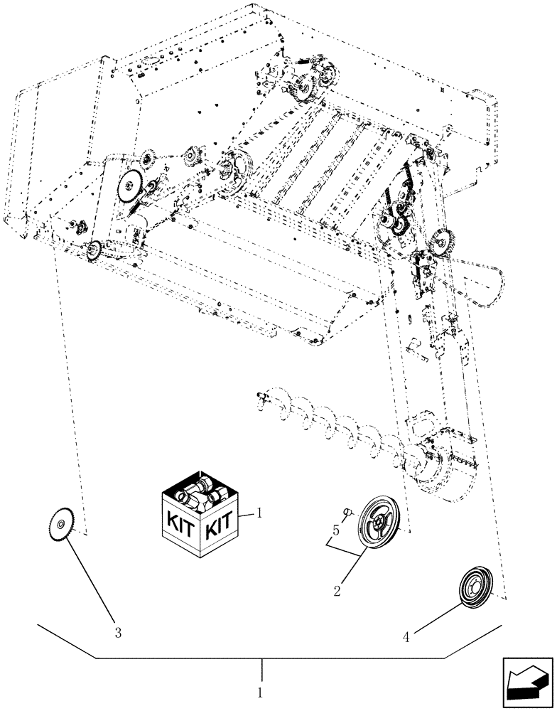 Схема запчастей Case IH 7010 - (80.101.35) - KITS, SLOW DOWN - ELEVATOR & GRAIN TANK (80) - CROP STORAGE/UNLOADING