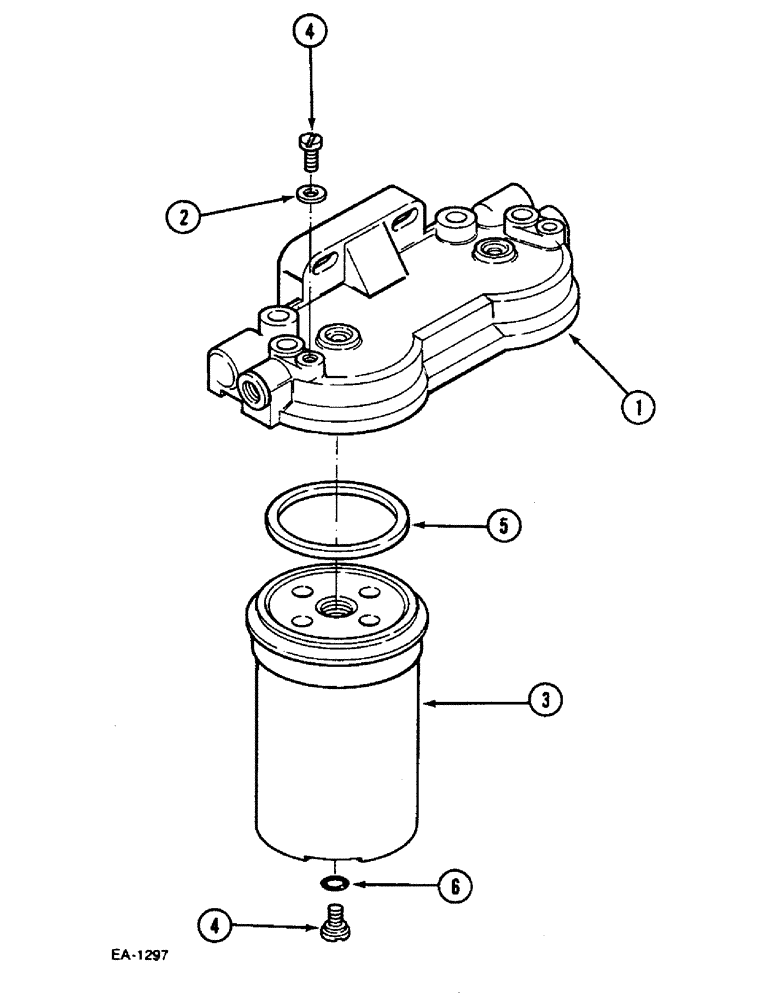 Схема запчастей Case IH 833 - (3-104) - TWIN FUEL FILTER - "BOSCH" (03) - FUEL SYSTEM