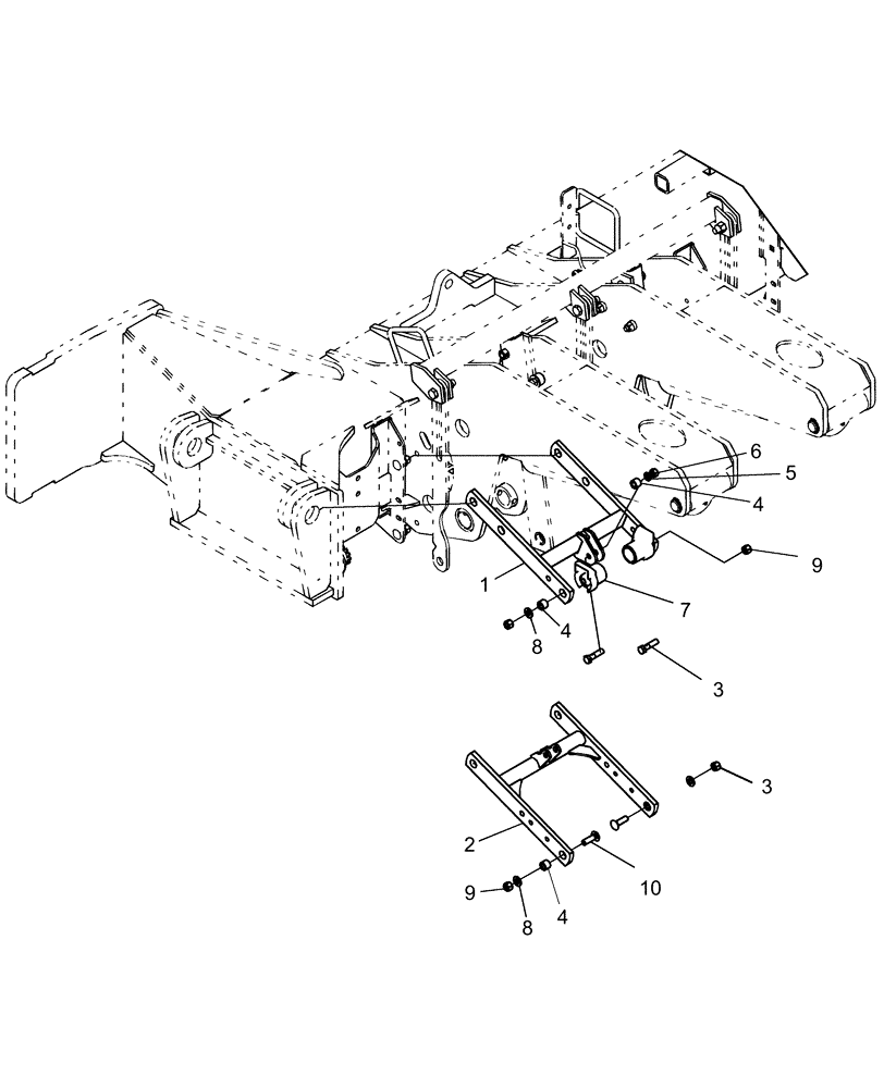 Схема запчастей Case IH 1265 - (75.200.26) - PNEUMATIC DOWN PRESSURE - LINK SUPPORT 14" SPRING (75) - SOIL PREPARATION