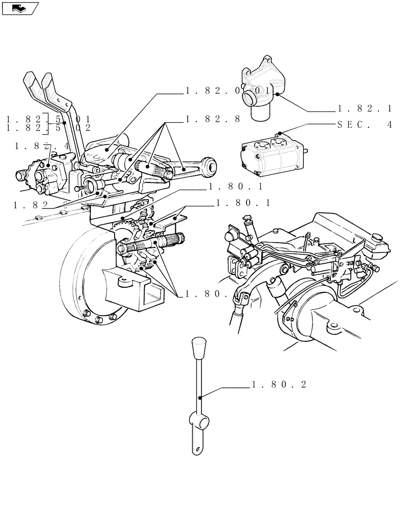 Схема запчастей Case IH FARMALL 60 - (SEC. 07) - HYDRAULIC SYSTEM (00) - GENERAL