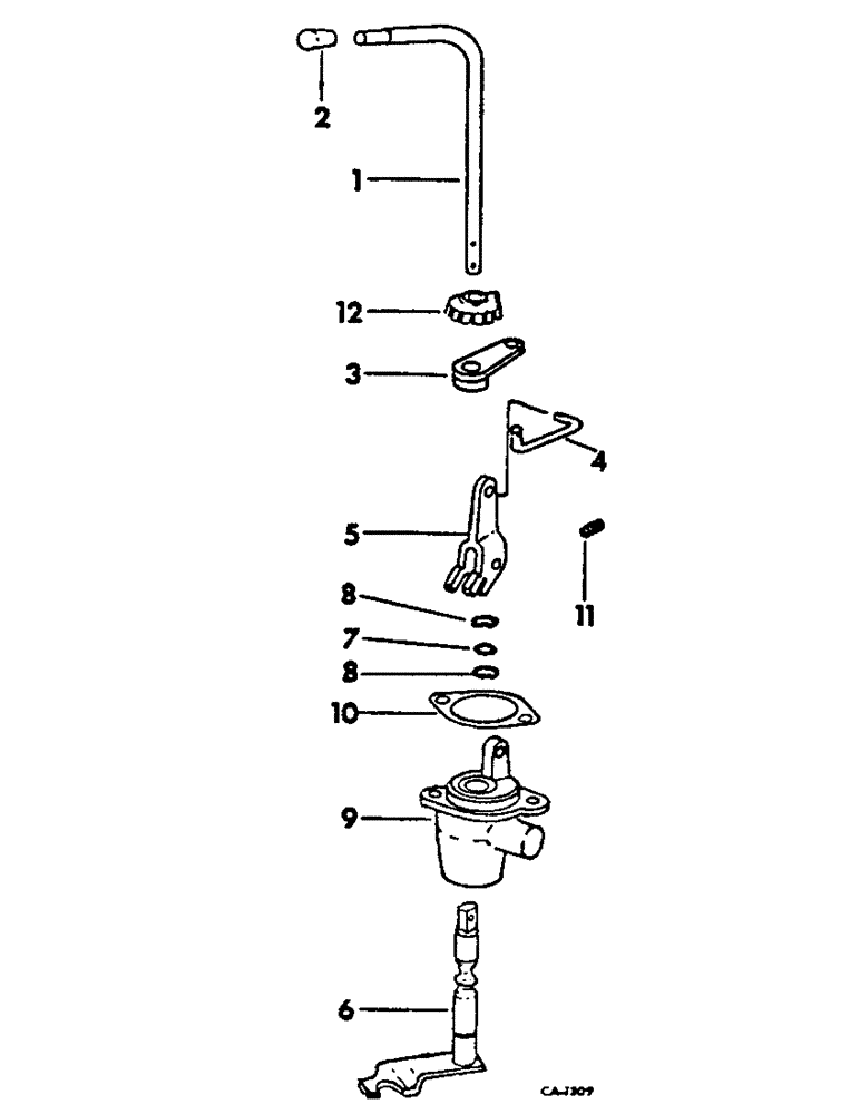 Схема запчастей Case IH 674 - (07-40) - TORQUE AMPLIFIER LEVER AND CONNECTIONS (04) - Drive Train