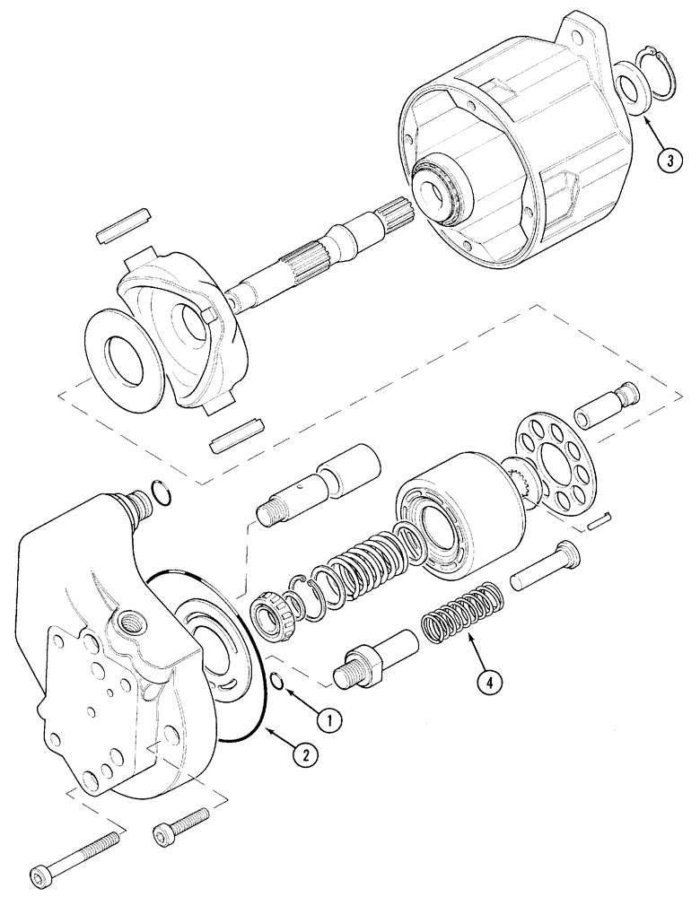 Схема запчастей Case IH 5140 - (8-012) - HYDRAULIC PUMP ASSEMBLY (08) - HYDRAULICS