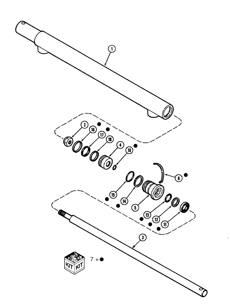 Схема запчастей Case IH 1010 - (08-08) - REEL FORE AND AFT CYLINDER PICKUP REEL (08) - HYDRAULICS