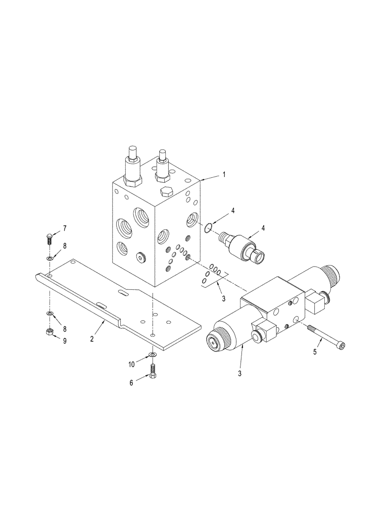 Схема запчастей Case IH STX325 - (05-12) - ACCUGUIDE - MANIFOLD / STEERING VALVE & MOUNTING (05) - STEERING