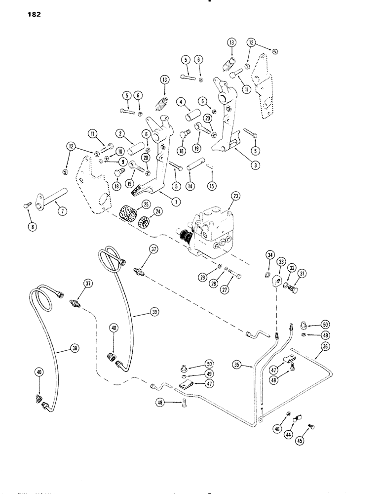 Схема запчастей Case IH 1090 - (182) - POWER BRAKE SYSTEM (07) - BRAKES