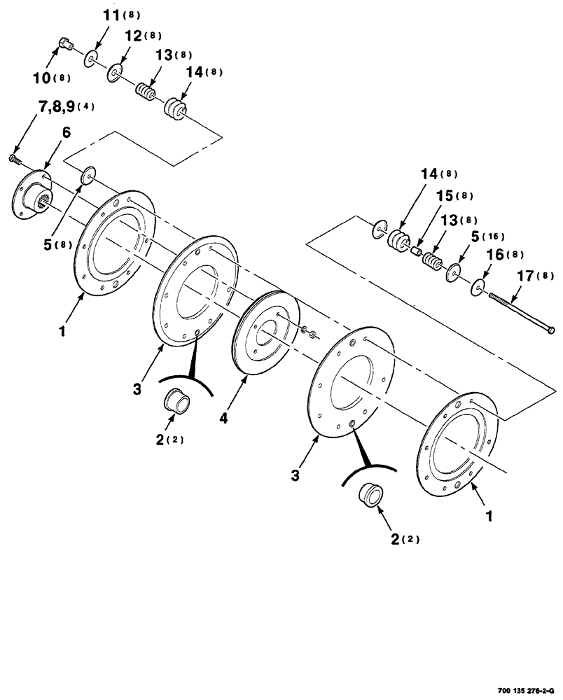 Схема запчастей Case IH RS561 - (02-020) - CLUTCH ASSEMBLY Driveline