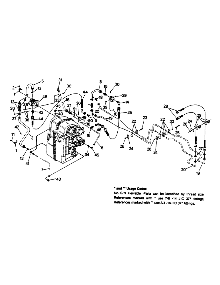 Схема запчастей Case IH 9130 - (04-72) - TRANSMISSION LUBE SYSTEM, WITH PTO (04) - Drive Train