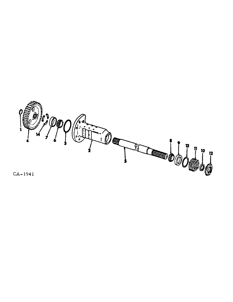 Схема запчастей Case IH 666 - (07-33) - DRIVE TRAIN, REAR AXLE, ALL TRACTORS EXCEPT HI-CLEAR (04) - Drive Train