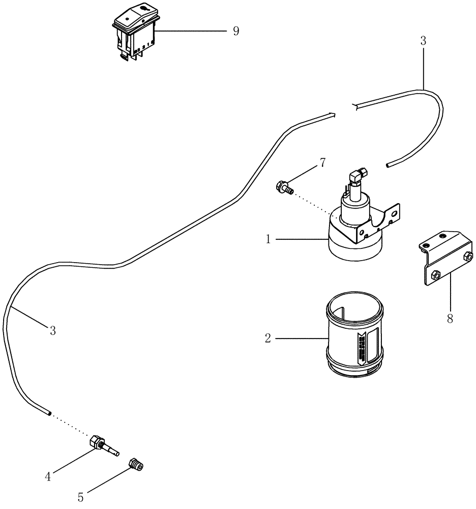 Схема запчастей Case IH MAGNUM 255 - (02-06) - ETHER START SYSTEM (02) - ENGINE