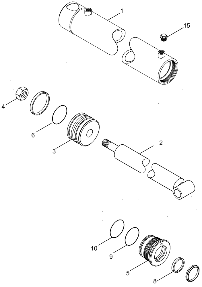 Схема запчастей Case IH CPX420 - (08-48) - DRUM SPREAD CYLINDER ASSEMBLY - ASN Y6T011031 (07) - HYDRAULICS