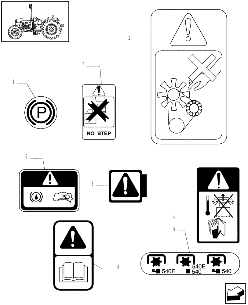 Схема запчастей Case IH JX1085C - (1.98.0[01]) - DECALS (13) - DECALS