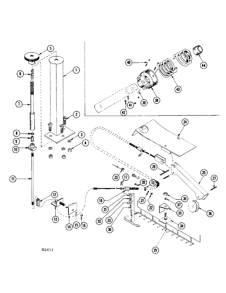 Схема запчастей Case IH 660 - (070) - HEADER SENSOR CONTROL 