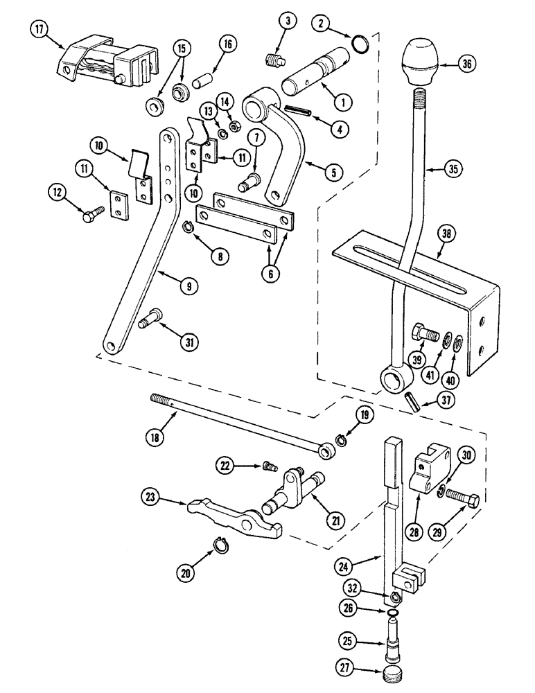 Схема запчастей Case IH 1594 - (8-282) - CONTROL MECHANISM (08) - HYDRAULICS