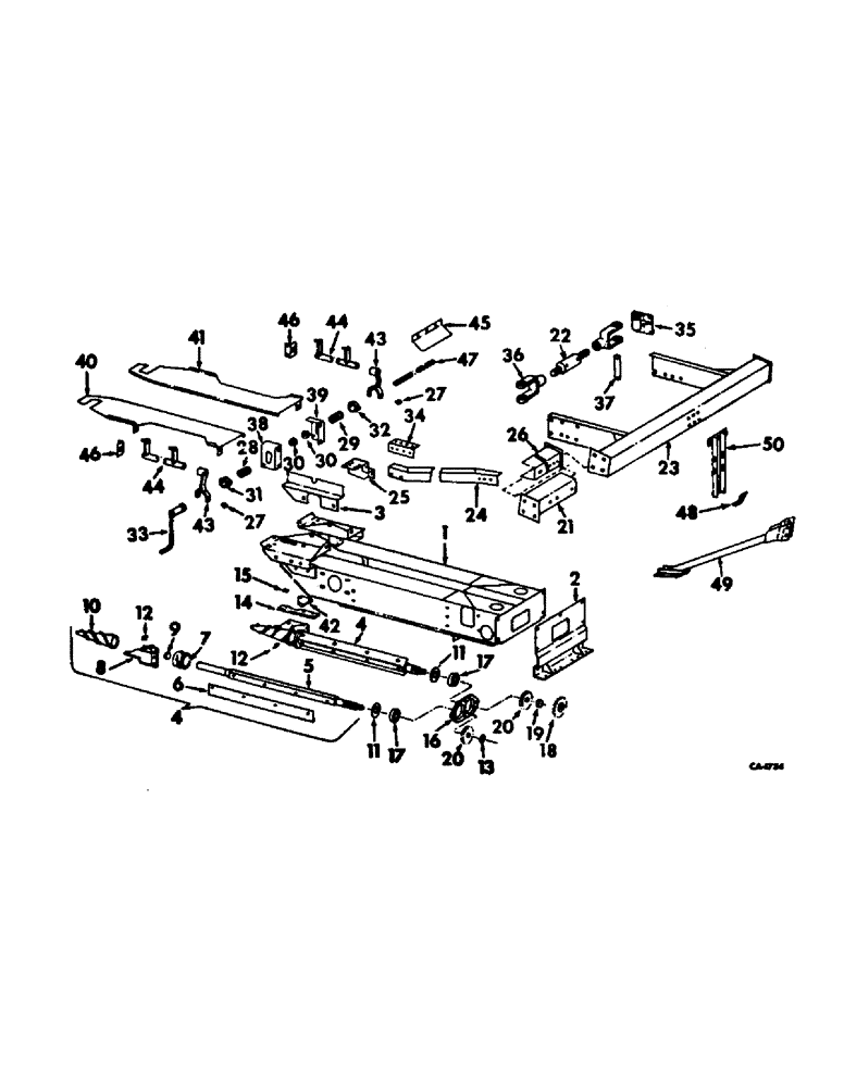 Схема запчастей Case IH 782 - (P-16) - STALK ROLL FRAME AND ROLLS, SERIAL NO. 512 AND BELOW (58) - ATTACHMENTS/HEADERS