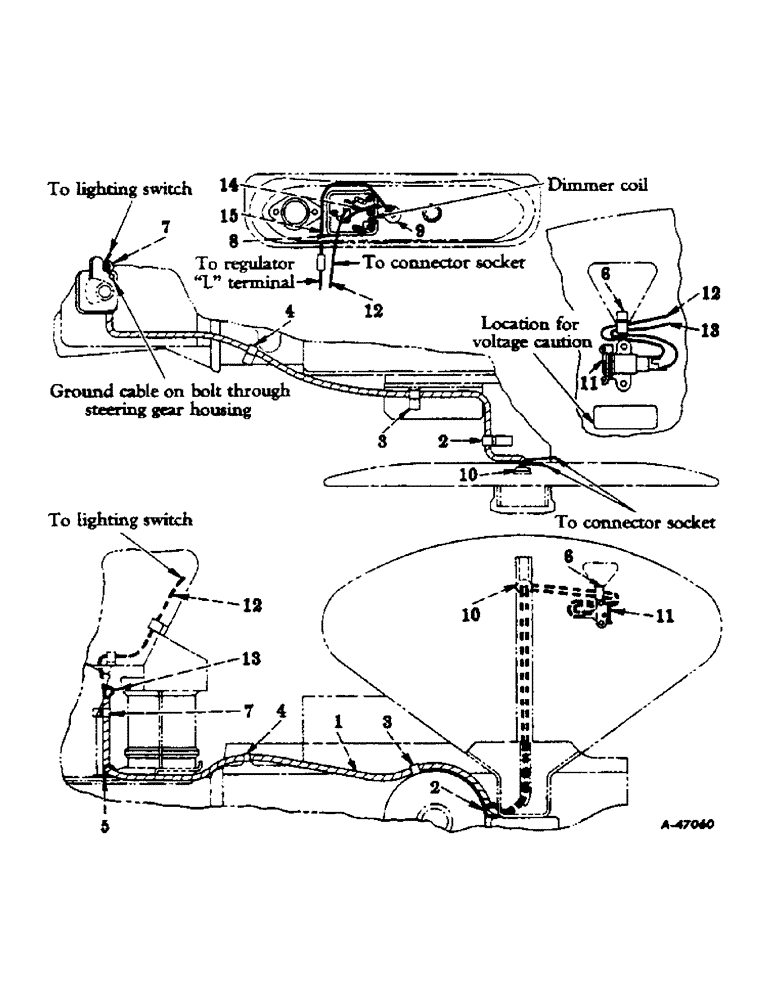 Схема запчастей Case IH 350 - (170) - ELECTRICAL SYSTEM, DIESEL ENGINE, ELECTRICAL BREAK-AWAY CONNECTOR SOCKET, SPECIAL (06) - ELECTRICAL SYSTEMS