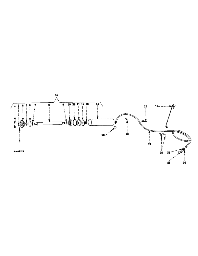 Схема запчастей Case IH VARIOUS - (C-42) - HOIST EQUIPMENT, HYDRAULIC CYLINDER, SINGLE ACTING 