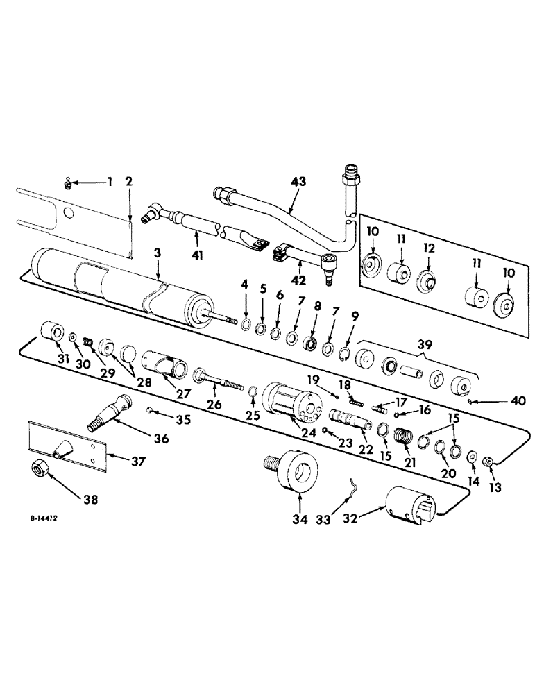 Схема запчастей Case IH 503 - (197) - POWER STEERING KIT, SERIAL NO 2430 AND BELOW (35) - HYDRAULIC SYSTEMS